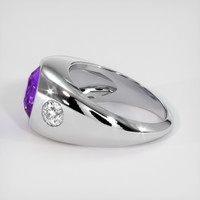 4.69 Ct. Purple Sapphire Ring, 14K White Gold 4