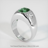 2.78 Ct. Sapphire Ring, 14K White Gold 2