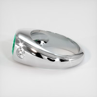 1.29 Ct. Emerald Ring, 18K White Gold 4