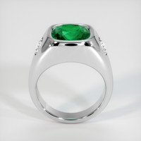 3.72 Ct. Emerald Ring, 18K White Gold 3
