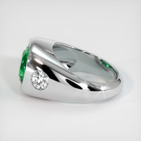 3.72 Ct. Emerald Ring, 18K White Gold 4