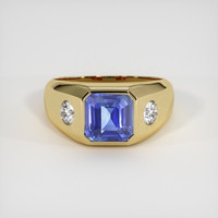 3.02 Ct. Blue Sapphire Ring, 10K Yellow Gold 1