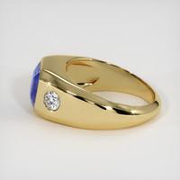 3.02 Ct. Blue Sapphire Ring, 10K Yellow Gold 4