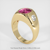 3.19 Ct. Pink Sapphire Ring, 14K Yellow Gold 2