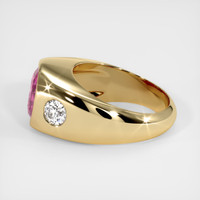 3.19 Ct. Pink Sapphire Ring, 14K Yellow Gold 4