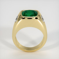 4.39 Ct. Emerald Ring, 18K Yellow Gold 3