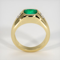 1.29 Ct. Emerald Ring, 18K Yellow Gold 3