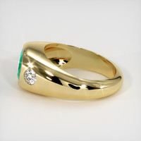 1.29 Ct. Emerald Ring, 18K Yellow Gold 4