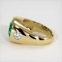 3.72 Ct. Emerald Ring, 18K Yellow Gold 4