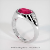 2.57 Ct. Sapphire Ring, Platinum 950 2