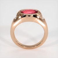 2.50 Ct. Padparadscha Sapphire Ring, 14K Rose Gold 3