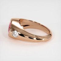 2.50 Ct. Padparadscha Sapphire Ring, 14K Rose Gold 4