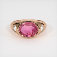 3.06 Ct. Sapphire Ring, 18K Rose Gold 1