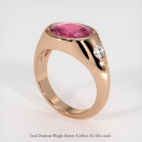 3.06 Ct. Sapphire Ring, 18K Rose Gold 2