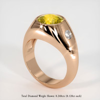 3.54 Ct. Sapphire Ring, 18K Rose Gold 2