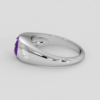 1.63 Ct. Purple Amethyst Ring, Silver 4