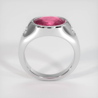 3.06 Ct. Padparadscha Sapphire Ring, 14K White Gold 3