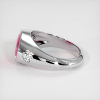 3.06 Ct. Padparadscha Sapphire Ring, 14K White Gold 4