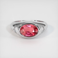 2.50 Ct. Sapphire Ring, 14K White Gold 1