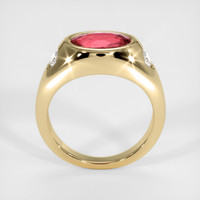 2.50 Ct. Padparadscha Sapphire Ring, 10K Yellow Gold 3