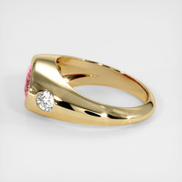 2.50 Ct. Padparadscha Sapphire Ring, 10K Yellow Gold 4