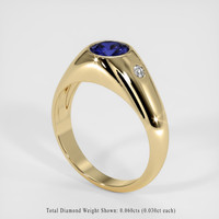 0.88 Ct. Color Change Sapphire Ring, 14K Yellow Gold 2