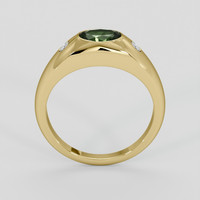 1.09 Ct. Green Sapphire Ring, 14K Yellow Gold 3