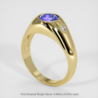 1.31 Ct. Gemstone Ring, 18K Yellow Gold 2