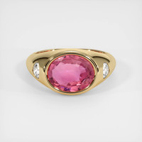 3.06 Ct. Sapphire Ring, 18K Yellow Gold 1
