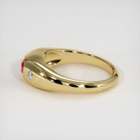 1.13 Ct. Ruby Ring, 18K Yellow Gold 4