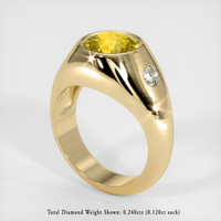 3.54 Ct. Sapphire Ring, 18K Yellow Gold 2