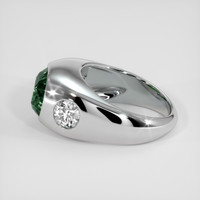 5.01 Ct. Bluish Green Sapphire Ring, Platinum 950 4