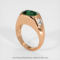 3.08 Ct. Sapphire Ring, 14K Rose Gold 2