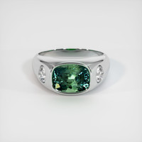 3.08 Ct. Sapphire Ring, 14K White Gold 1