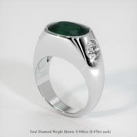 3.55 Ct. Sapphire Ring, 18K White Gold 2