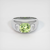 2.03 Ct. Sapphire Ring, 18K White Gold 1
