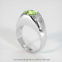 2.03 Ct. Sapphire Ring, 18K White Gold 2