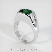 3.08 Ct. Sapphire Ring, 18K White Gold 2