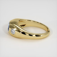 1.43 Ct. Greyish Blue Sapphire Ring, 10K Yellow Gold 4