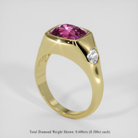 3.60 Ct. Pink Malaya Garnet Ring, 14K Yellow Gold 2