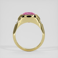 3.60 Ct. Pink Malaya Garnet Ring, 14K Yellow Gold 3