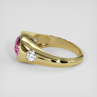 3.60 Ct. Pink Malaya Garnet Ring, 14K Yellow Gold 4
