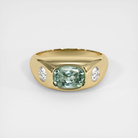 1.71 Ct. Green Sapphire Ring, 18K Yellow Gold 1