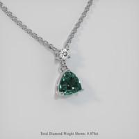 0.83 Ct. Sapphire Pendant, Platinum 950 2