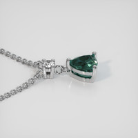 0.83 Ct. Sapphire Pendant, 18K White Gold 3