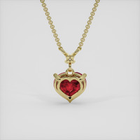 1.75 Ct. Ruby Pendant, 14K Yellow Gold 4