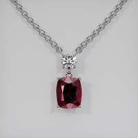 3.89 Ct. Gemstone Pendant, Platinum 950 1