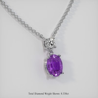 1.59 Ct. Gemstone Pendant, Platinum 950 2