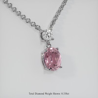 2.52 Ct. Gemstone Pendant, Platinum 950 2