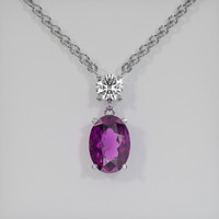 3.83 Ct. Gemstone Pendant, Platinum 950 1